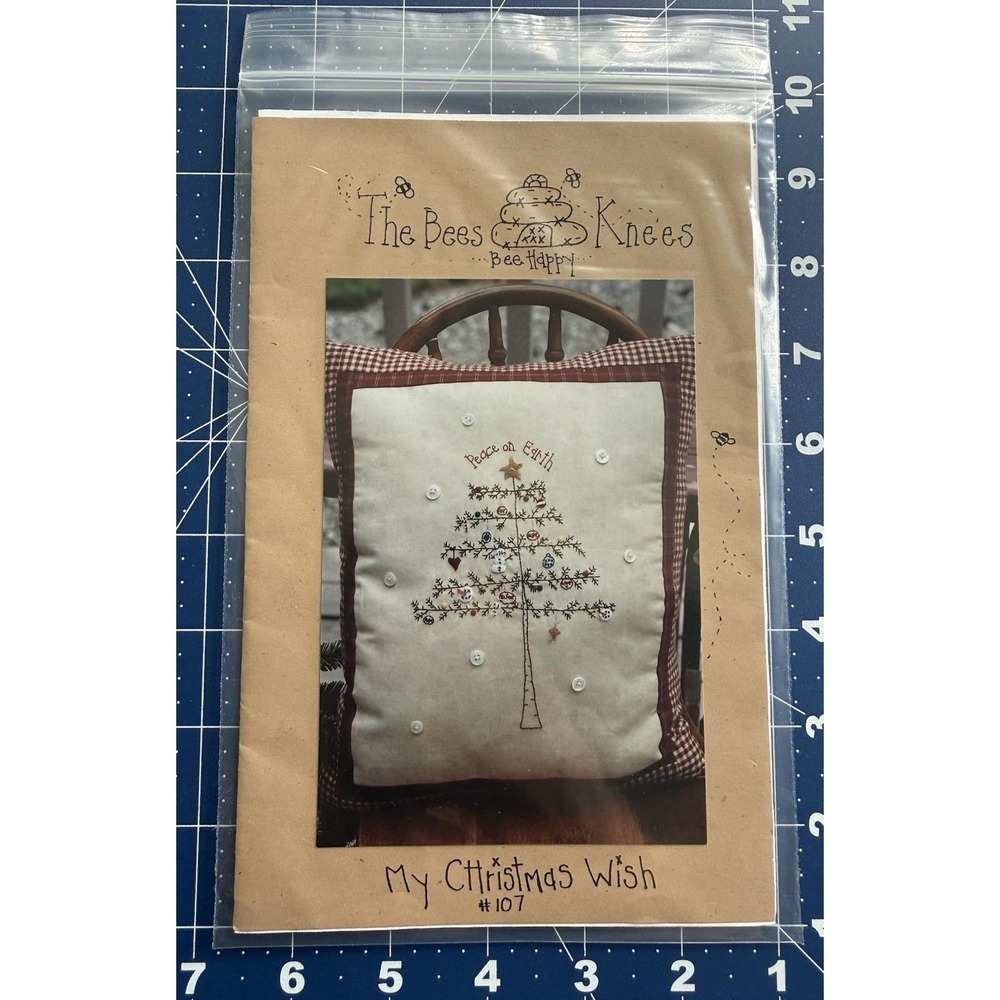 The Bees‎ Knees Embroidery Pattern # 107 MY CHRISTMAS WISH
